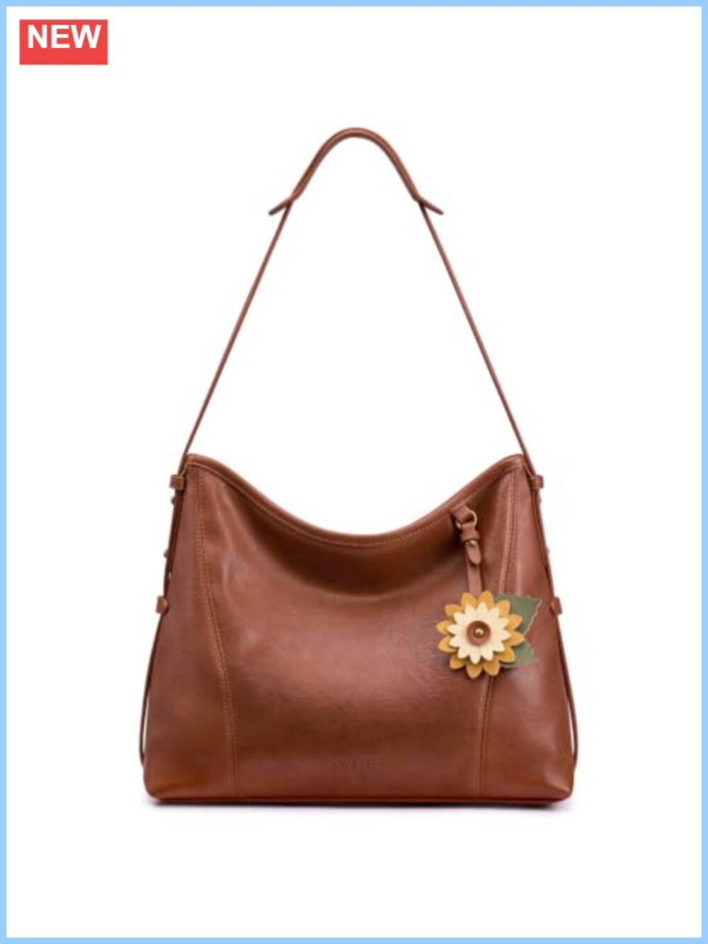 Hobo Bag for Women PU Leather Shoulder Crossbody Purse with Adjustable Strap